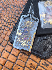 Timascus "Santa Muerte Big In Japan" Compact Cutting Card™
