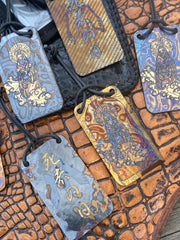 Timascus "Santa Muerte Big In Japan" Compact Cutting Card™