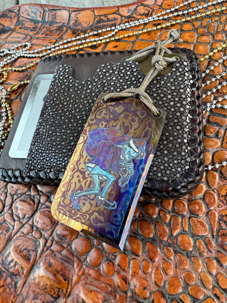 Timascus El Grincho’ SneakReaper Compact Cutting Card™