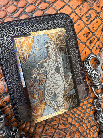 Timascus Golden “Mystic Mummy" Cutting Card™