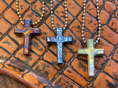 Timascus Cross Pendant